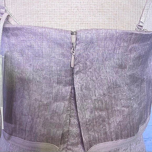 NWT BCBGeneration light mauve dress w sheer overlay - Picture 12 of 16